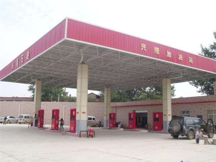 延边加油站钢结构网架案例9